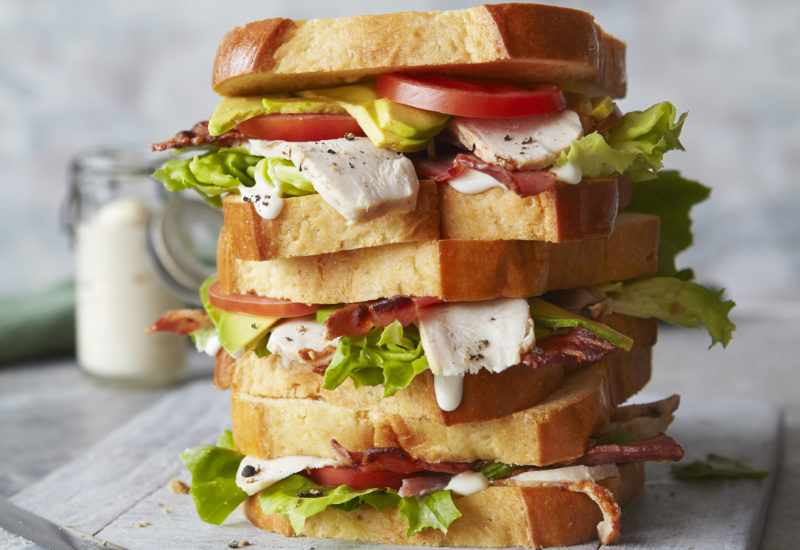 St Pierre Brioche Loaf Club Sandwich