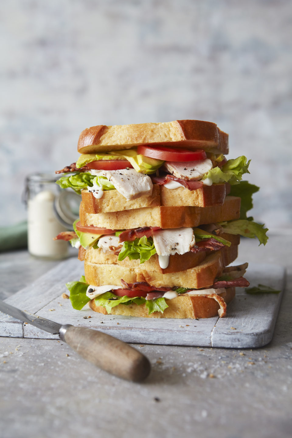 St Pierre Brioche Loaf Club Sandwich