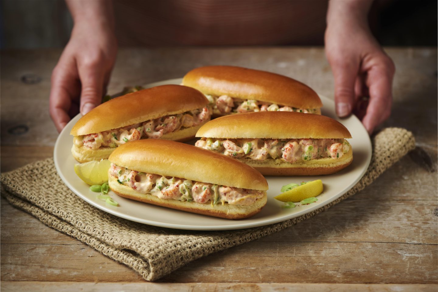 St Pierre Crayfish Dogs in a plate